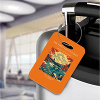 Thumbnail for VINTAGE G4433 - The First Frost Ferry - Acrylic Luggage Tags design on orange