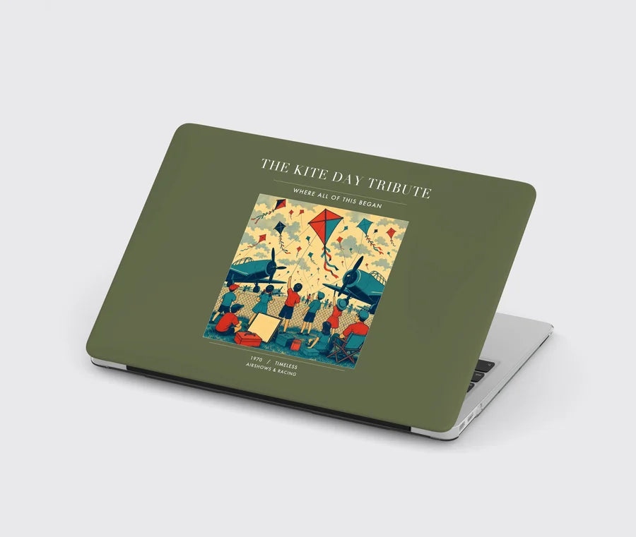 VINTAGE G4434 - The Kite Day Tribute - Designed MacBook Cases design on greenarmy