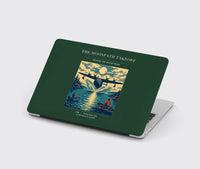 Thumbnail for VINTAGE G4441 - The Moonpath Takeoff - Designed MacBook Cases design on darkgreen