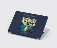 Thumbnail for VINTAGE G4441 - The Moonpath Takeoff - Designed MacBook Cases design on navyblue