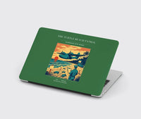 Thumbnail for VINTAGE G4443 - The Turtle Beach Patrol - Designed MacBook Cases design on green