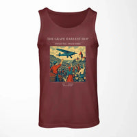 Thumbnail for VINTAGE G4445 - The Grape Harvest Hop - Designed Tank Tops design on darkred