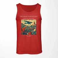 Thumbnail for VINTAGE G4445 - The Grape Harvest Hop - Designed Tank Tops design on red