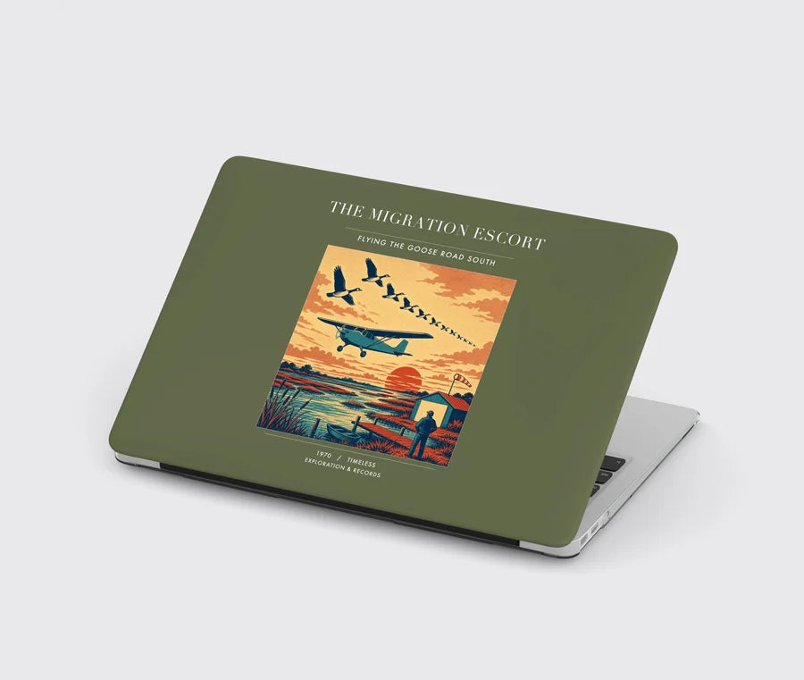 VINTAGE G4448 - The Migration Escort - Designed MacBook Cases design on greenarmy
