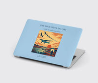 Thumbnail for VINTAGE G4448 - The Migration Escort - Designed MacBook Cases design on lightblue