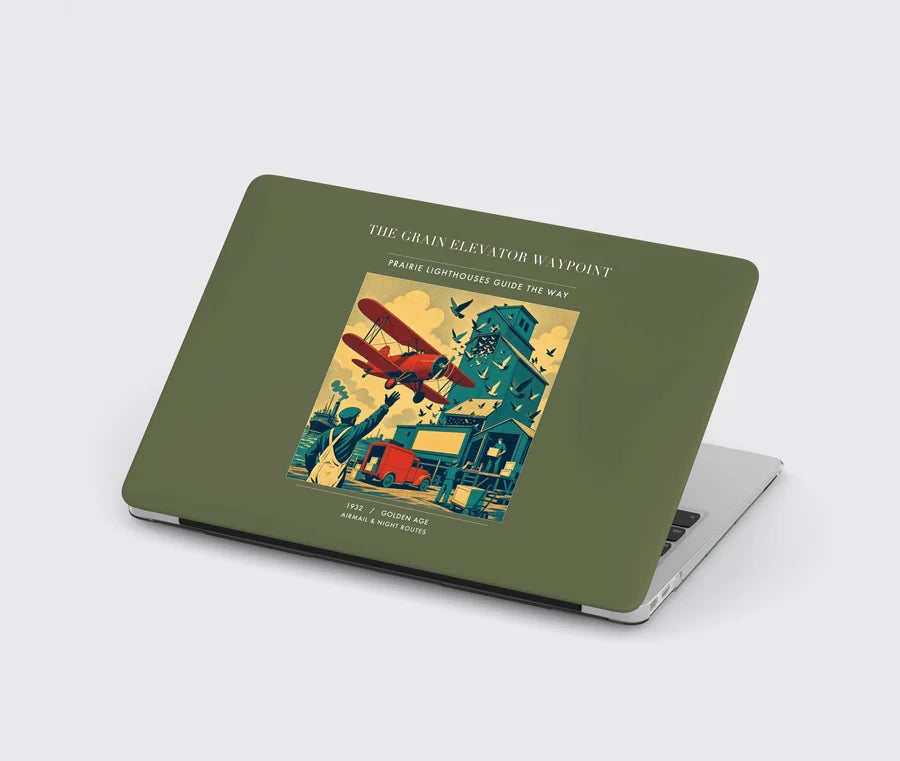 VINTAGE G4451 - The Grain Elevator Waypoint - Designed MacBook Cases design on greenarmy
