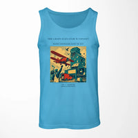Thumbnail for VINTAGE G4451 - The Grain Elevator Waypoint - Designed Tank Tops design on skyblue