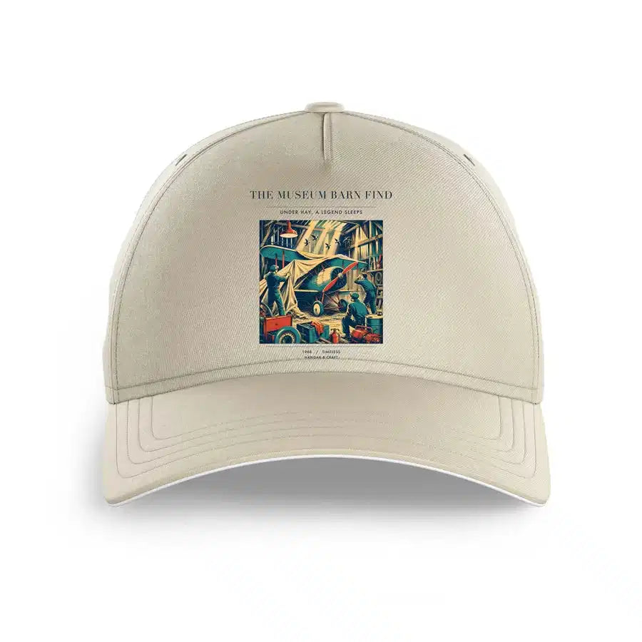 VINTAGE G4454 - The Museum Barn Find - Printed Hat design on beige