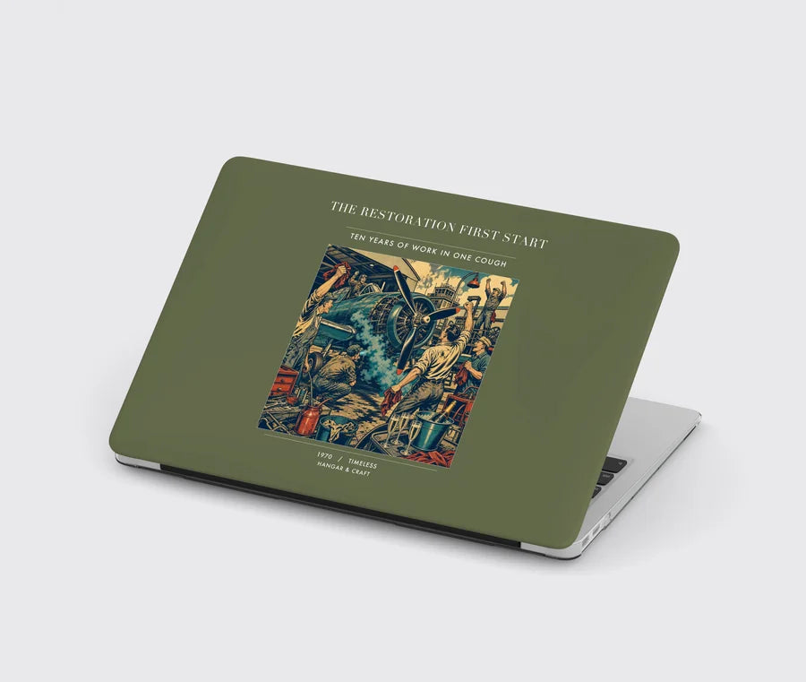 VINTAGE G4455 - The Restoration First Start - Designed MacBook Cases design on greenarmy
