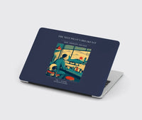 Thumbnail for VINTAGE G4457 - The Test Pilot's Breakfast - Designed MacBook Cases design on navyblue