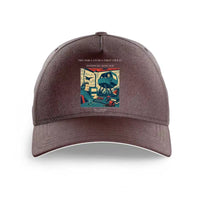 Thumbnail for VINTAGE G4462 - The Simulator's First Sweat - Printed Hat design on brown