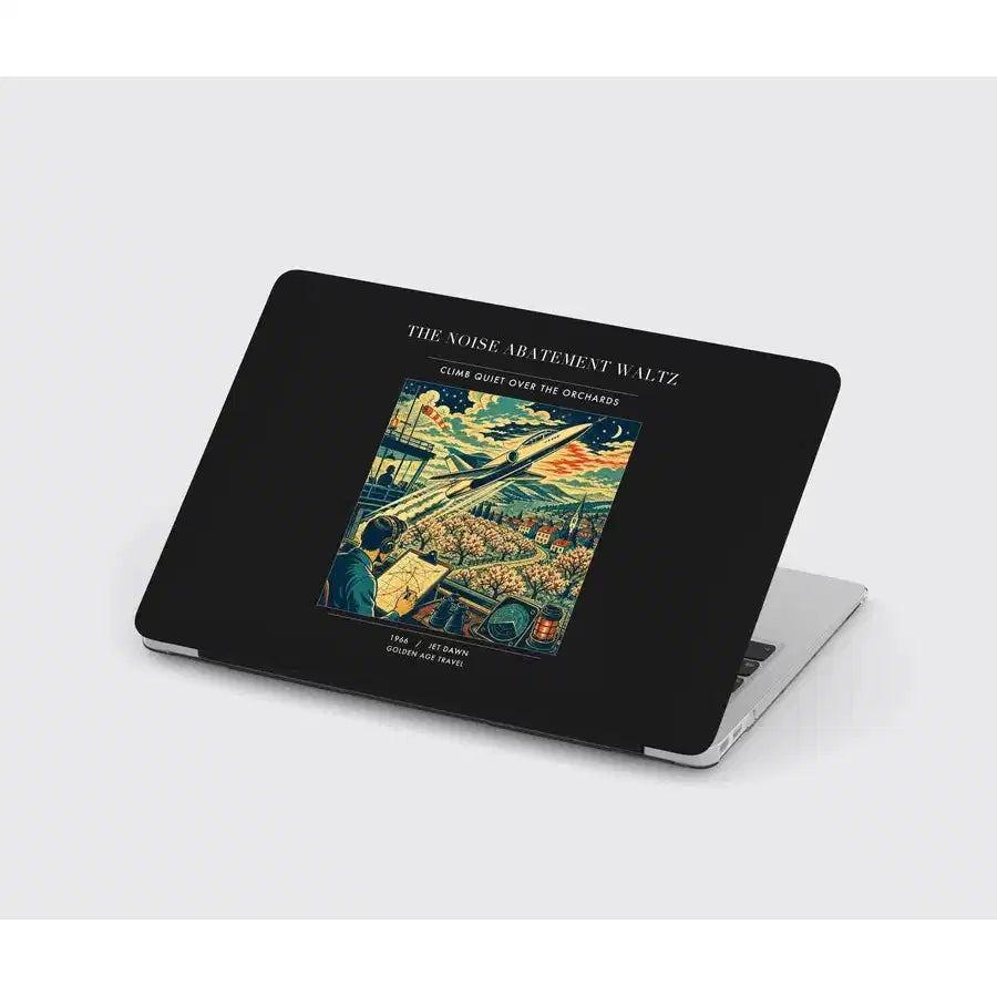 VINTAGE G4463 - The Noise Abatement Waltz - Designed MacBook Cases design on black