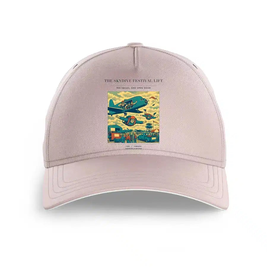 VINTAGE G4471 - The Skydive Festival Lift - Printed Hat design on pink