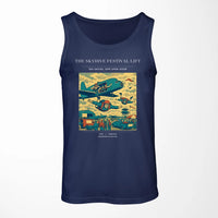 Thumbnail for VINTAGE G4471 - The Skydive Festival Lift - Designed Tank Tops design on darkblue