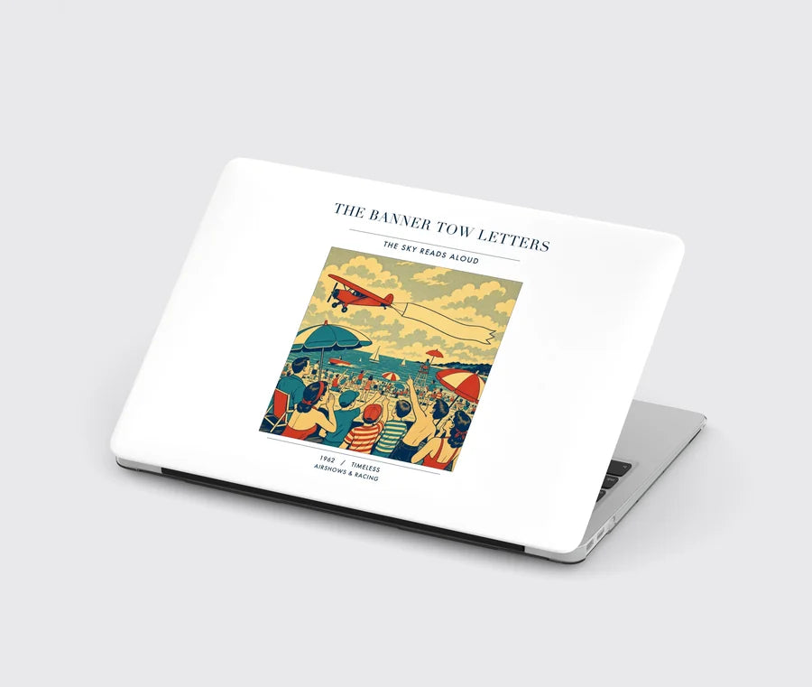 VINTAGE G4472 - The Banner Tow Letters - Designed MacBook Cases design on white