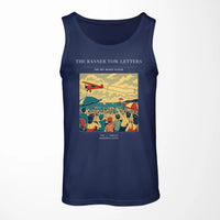Thumbnail for VINTAGE G4472 - The Banner Tow Letters - Designed Tank Tops design on darkblue