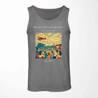 Thumbnail for VINTAGE G4472 - The Banner Tow Letters - Designed Tank Tops design on gray