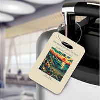 Thumbnail for VINTAGE G4475 - The Ridge Soaring Sunset - Acrylic Luggage Tags design on beige