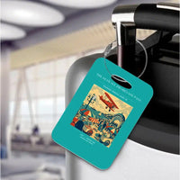 Thumbnail for VINTAGE G4476 - The Seawall Promenade Pass - Acrylic Luggage Tags design on turquoise