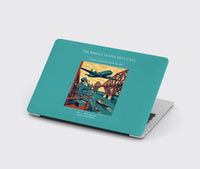 Thumbnail for VINTAGE G4482 - The Bridge Inspection Pass - Designed MacBook Cases design on turquoise