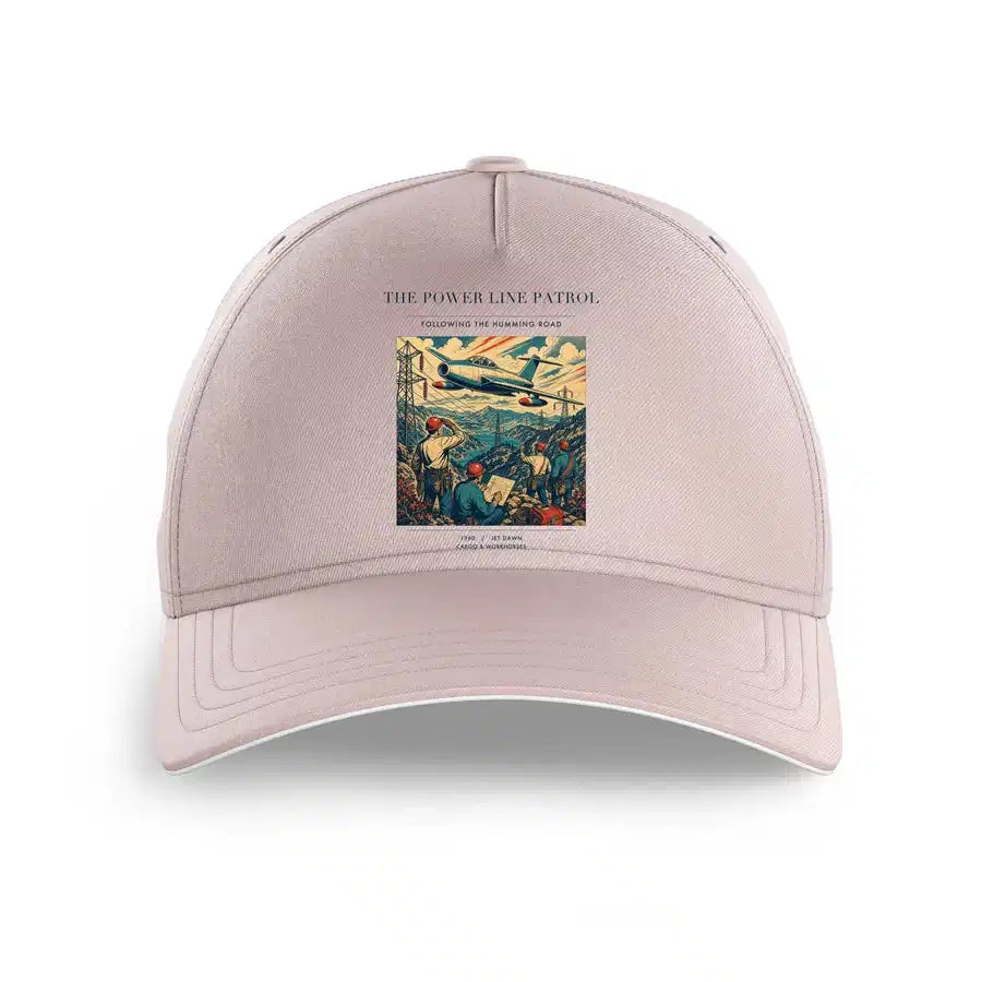 VINTAGE G4484 - The Power Line Patrol - Printed Hat design on pink