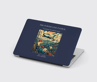 Thumbnail for VINTAGE G4484 - The Power Line Patrol - Designed MacBook Cases design on navyblue