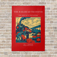 Thumbnail for VINTAGE G4485 - The Railhead Transfer - Vertical Canvas Prints design on red no-frame