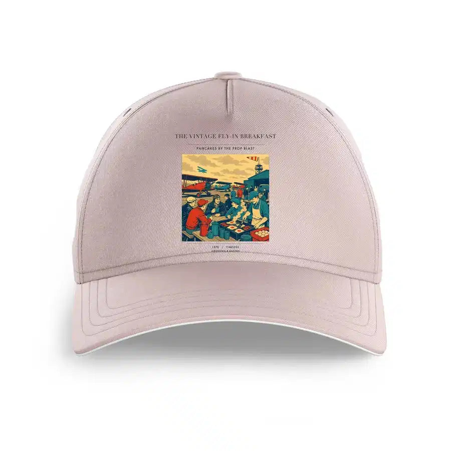 VINTAGE G4487 - The Vintage Fly-In Breakfast - Printed Hat design on pink