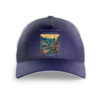 Thumbnail for VINTAGE G4488 - The Logging Camp Lifeline - Printed Hat design on darkblue