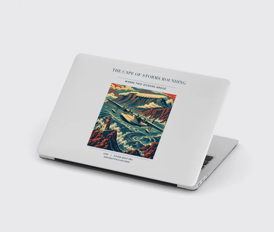 VINTAGE G4494 - The Cape Of Storms Rounding - Designed MacBook Cases design on lightgray