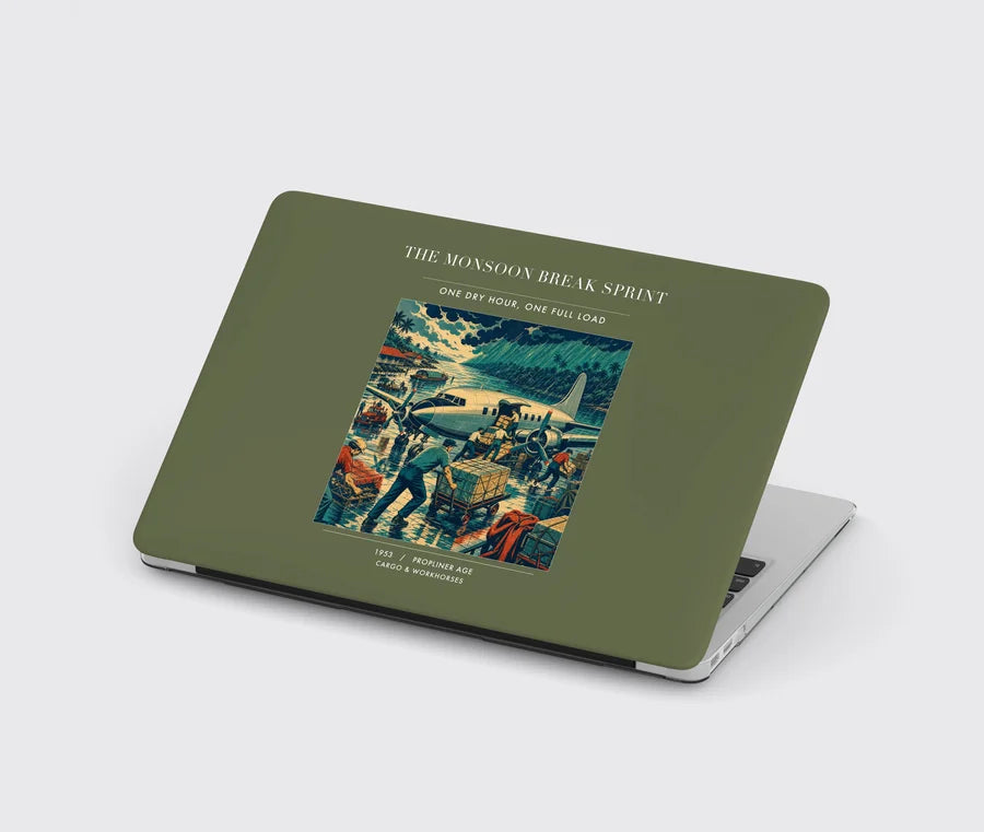 VINTAGE G4495 - The Monsoon Break Sprint - Designed MacBook Cases design on greenarmy