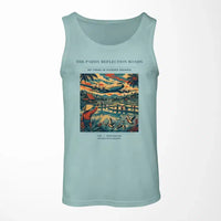 Thumbnail for VINTAGE G4497 - The Paddy Reflection Roads - Designed Tank Tops design on lightgreen