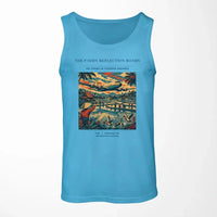 Thumbnail for VINTAGE G4497 - The Paddy Reflection Roads - Designed Tank Tops design on skyblue
