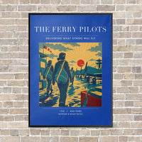 Thumbnail for VINTAGE G4503 - The Ferry Pilots - Vertical Canvas Prints design on blue frame