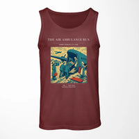 Thumbnail for VINTAGE G4506 - The Air Ambulance Run - Designed Tank Tops design on darkred