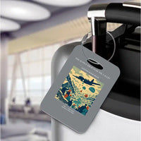 Thumbnail for VINTAGE G4512 - The Supply Drop Over The Valley - Acrylic Luggage Tags design on gray