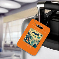 Thumbnail for VINTAGE G4512 - The Supply Drop Over The Valley - Acrylic Luggage Tags design on orange
