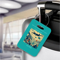 Thumbnail for VINTAGE G4512 - The Supply Drop Over The Valley - Acrylic Luggage Tags design on turquoise