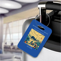 Thumbnail for VINTAGE G4517 - The Desert Landing Ground - Acrylic Luggage Tags design on blue