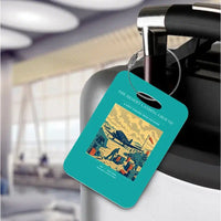 Thumbnail for VINTAGE G4517 - The Desert Landing Ground - Acrylic Luggage Tags design on turquoise