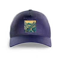 Thumbnail for VINTAGE G4518 - The Mountain Supply Hop - Printed Hat design on darkblue