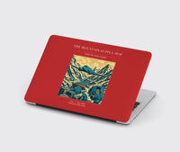 Thumbnail for VINTAGE G4518 - The Mountain Supply Hop - Designed MacBook Cases design on red