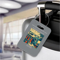 Thumbnail for VINTAGE G4522 - The Ration Queue By The Field - Acrylic Luggage Tags design on gray