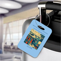 Thumbnail for VINTAGE G4522 - The Ration Queue By The Field - Acrylic Luggage Tags design on lightblue