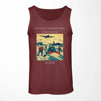 Thumbnail for VINTAGE G4523 - The Snow Clearance Crew - Designed Tank Tops design on darkred