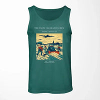 Thumbnail for VINTAGE G4523 - The Snow Clearance Crew - Designed Tank Tops design on green