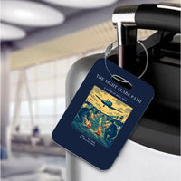 Thumbnail for VINTAGE G4525 - The Night Flare Path - Acrylic Luggage Tags design on navyblue