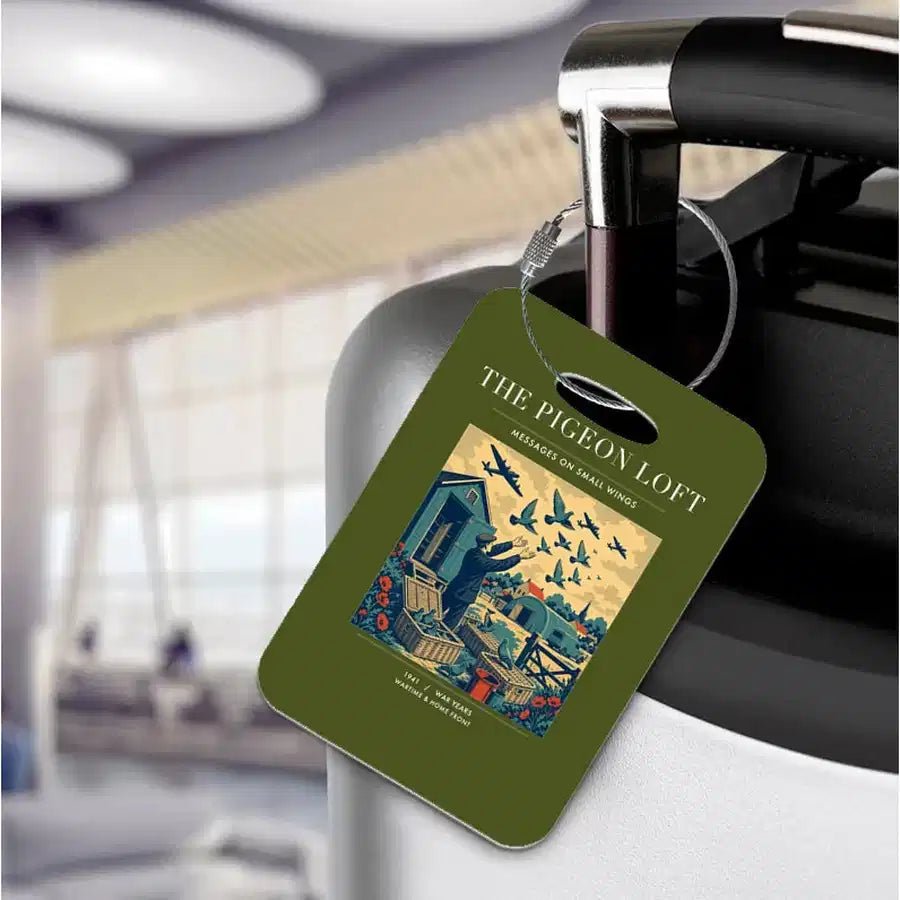 VINTAGE G4526 - The Pigeon Loft - Acrylic Luggage Tags design on greenarmy