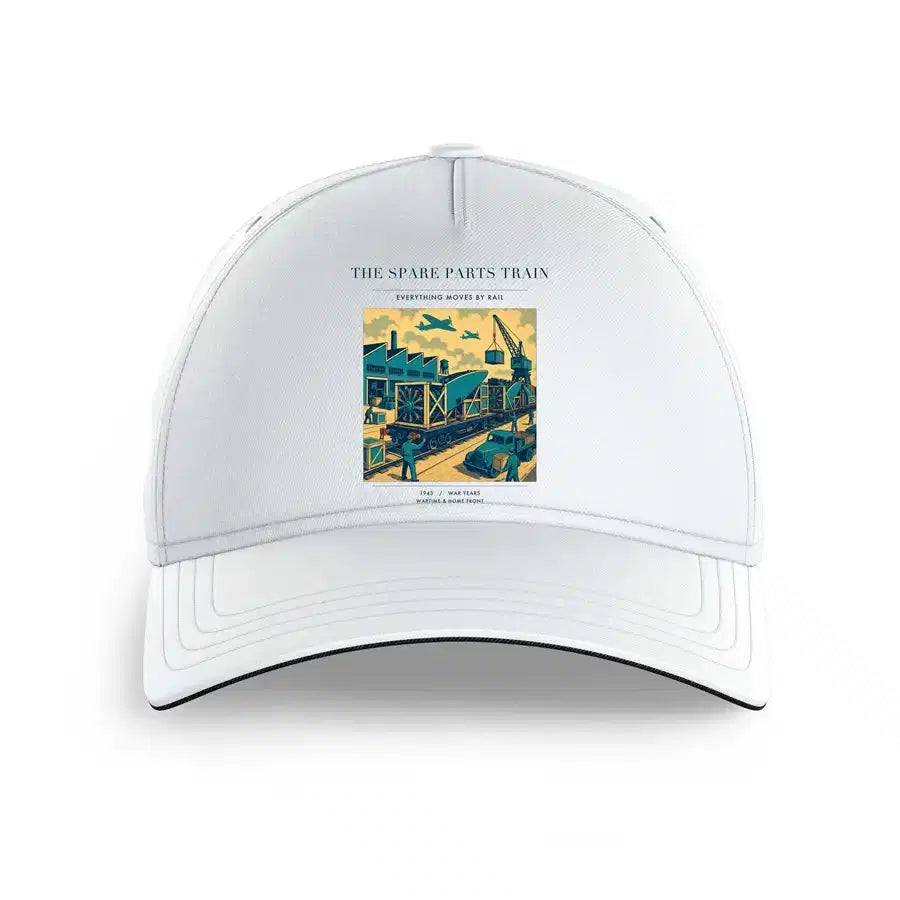 VINTAGE G4527 - The Spare Parts Train - Printed Hat design on white