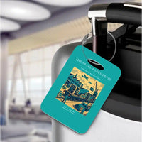 Thumbnail for VINTAGE G4527 - The Spare Parts Train - Acrylic Luggage Tags design on turquoise